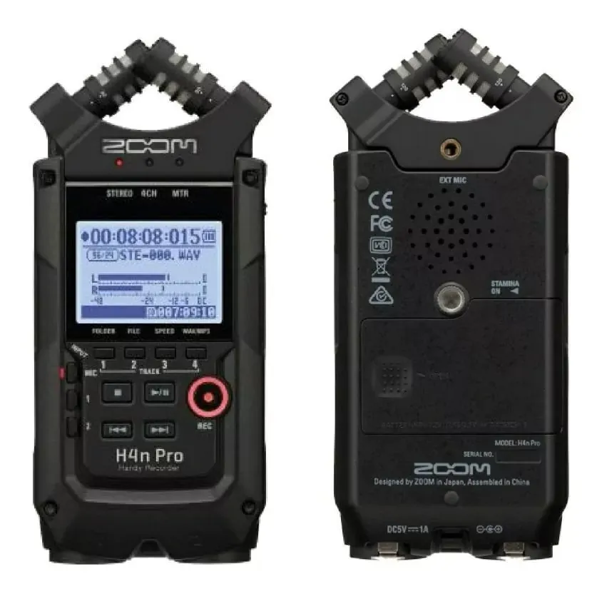 Grabadora Zoom H4n Pro 2 canales