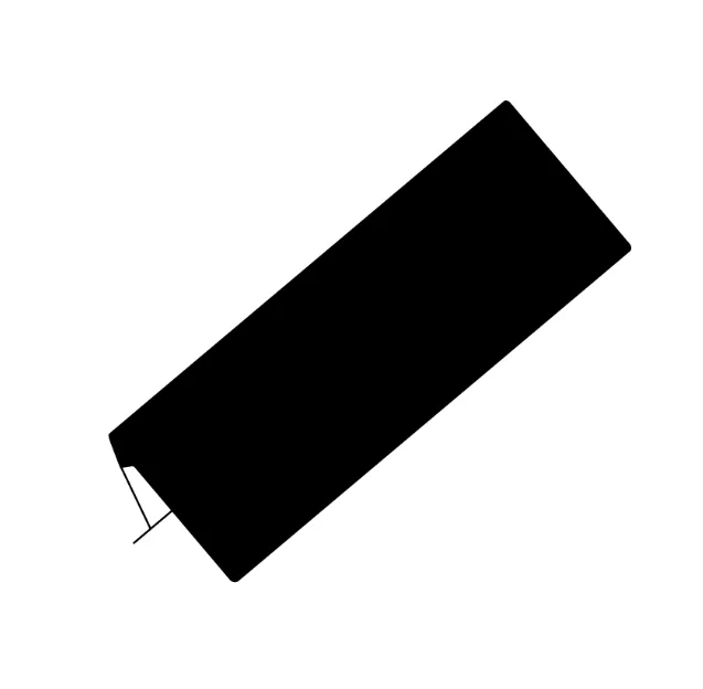 [SDC08070019] Bandera negra larga (40x84)